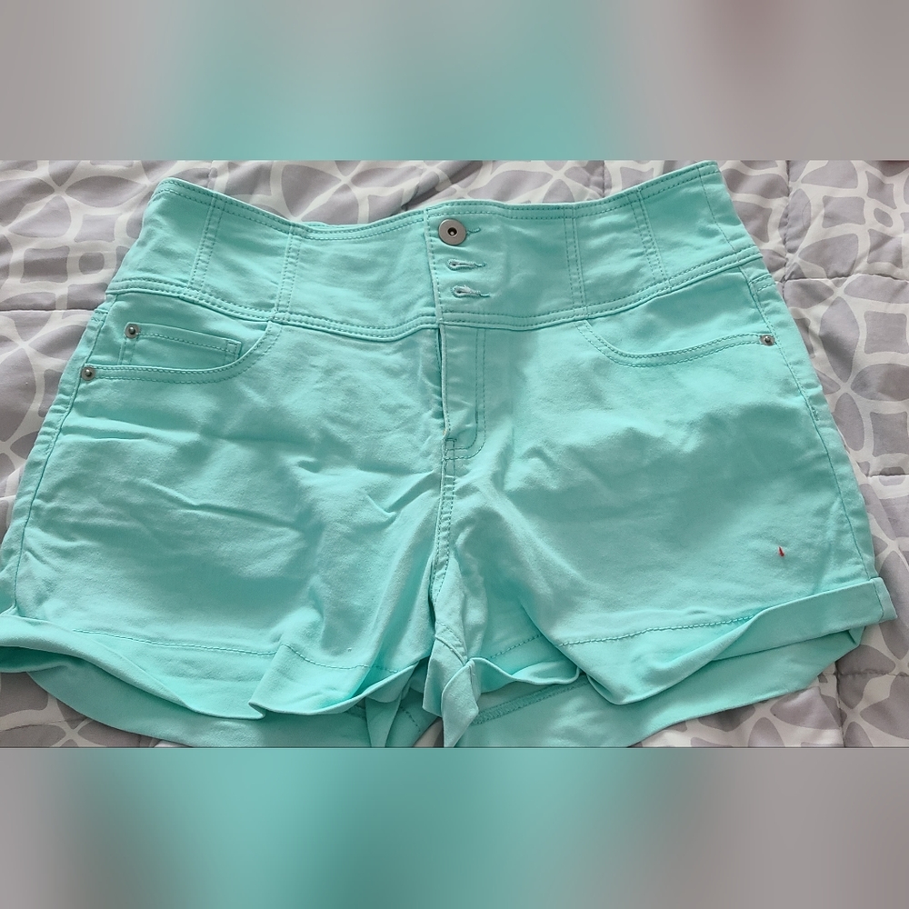 Never worn. No boundaries Juniors Turquoise Shorts